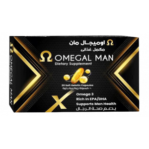 OMEGAL MAN DIETARY SUPPLEMENT ( HIGH PURIFIED OMEGA 3 + COENZYME Q10 + ZINC + SELENIUM ) 30 SOFT GELATIN CAPSULES